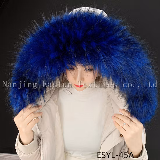 毛皮のストライプと毛皮の首輪 Esyl